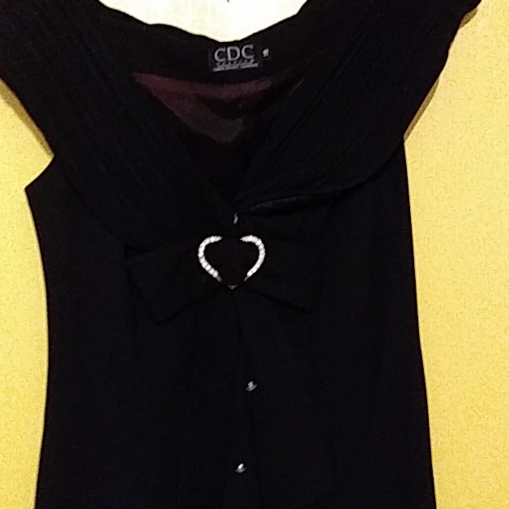 2-piece black sleeveless GORGEOUS after5 set.